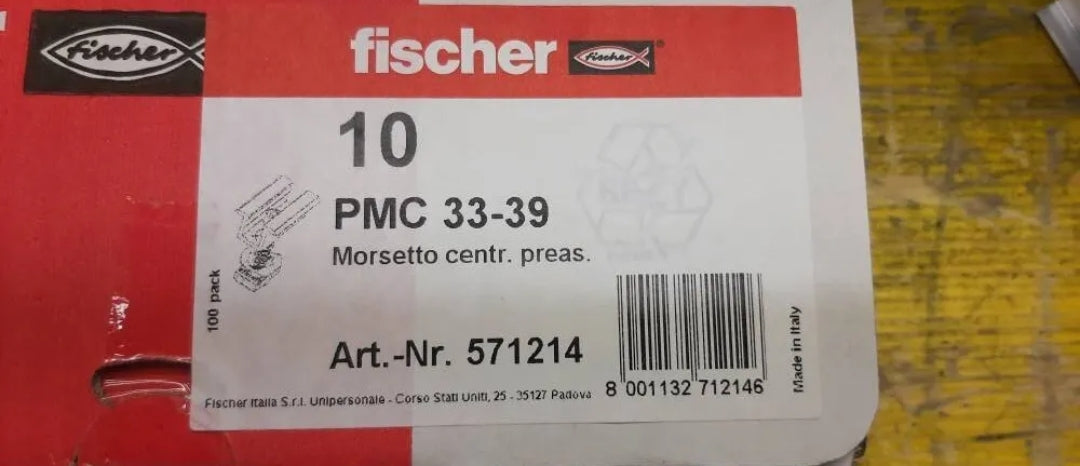 10x FISCHER PMC CENTRAL TERMINAL 33-39 571214 for securing photovoltaic panels