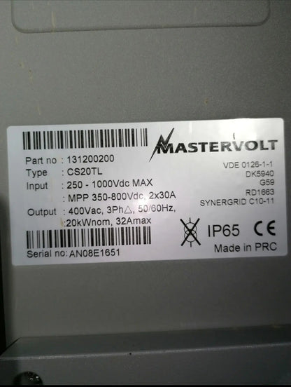 MASTERVOLT CS20TL 20kw 20000W 380VAC three-phase PV Grid inverter 2mppt