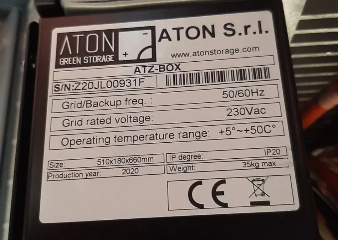 ATON SRL ATZ-3K-AC 3000W 3KW Single Phase 230vac HYBRID 48V Photovoltaic Inverter