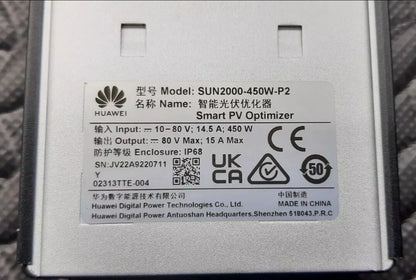 1pcs HUAWEI SUN2000-450-P2 SMART PV OPTIMIZER Optimizer 10-80V 14.5A 450W