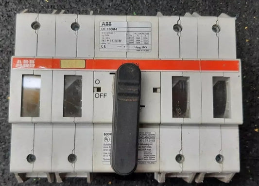 ABB 160M4 600VAC 125A 4 POLE DC/AC DISCONNECTOR