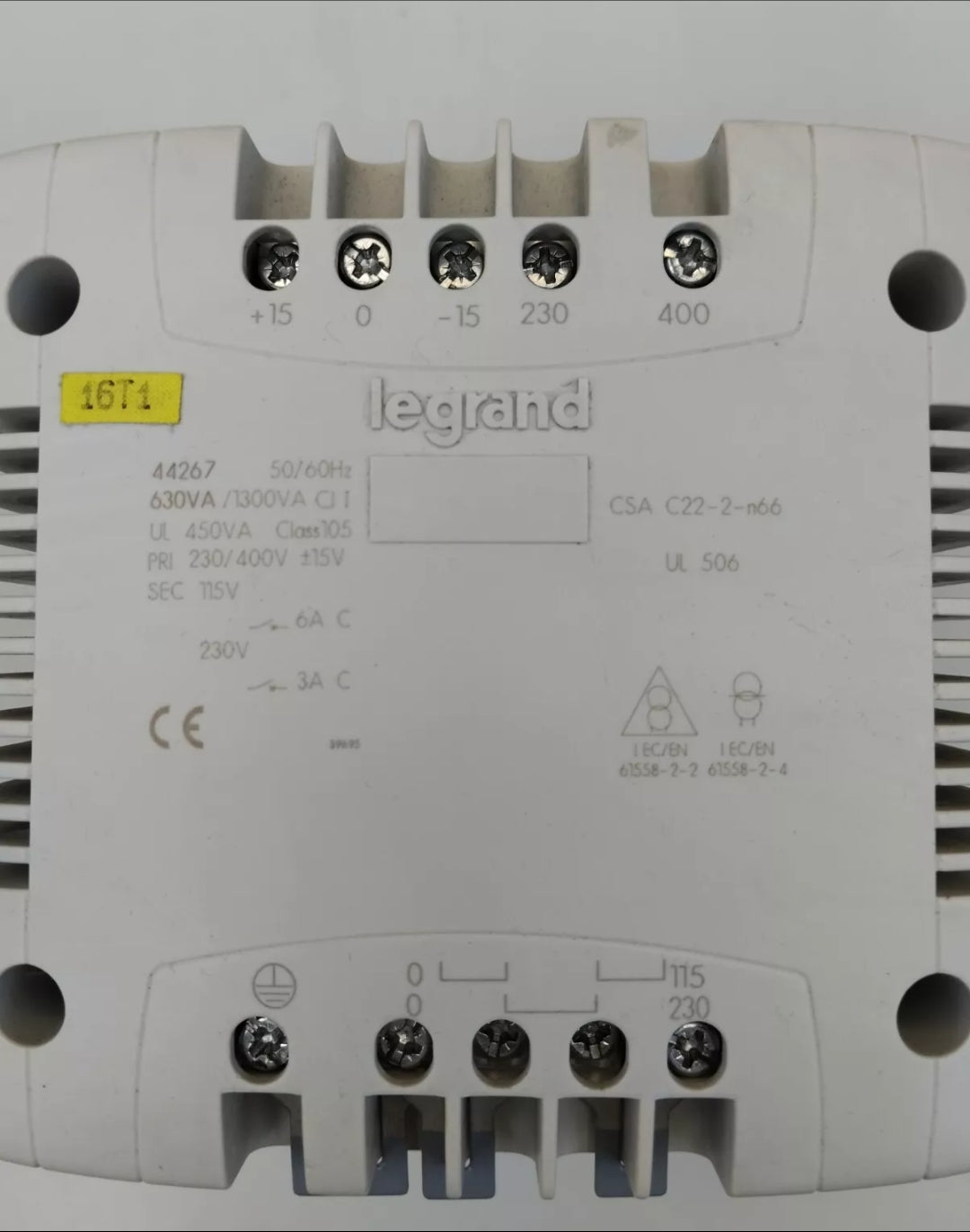 LEGRAND CSA C22-2-n66 C22 SANTERNO INVERTER INSULATED TRANSFORMER POWER SUPPLY