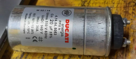 550V 20uF DUCATI CAPACITOR 36ADC 940V 550V SERIES 4.16.84 .5053