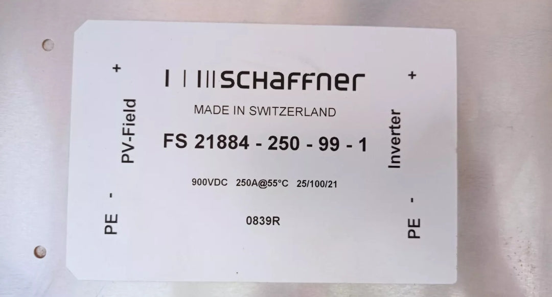 filter DC 900VDC 250A 25/100/21 FS 21884-250-99-1 SCHAFFNER SANTERNO FIMER