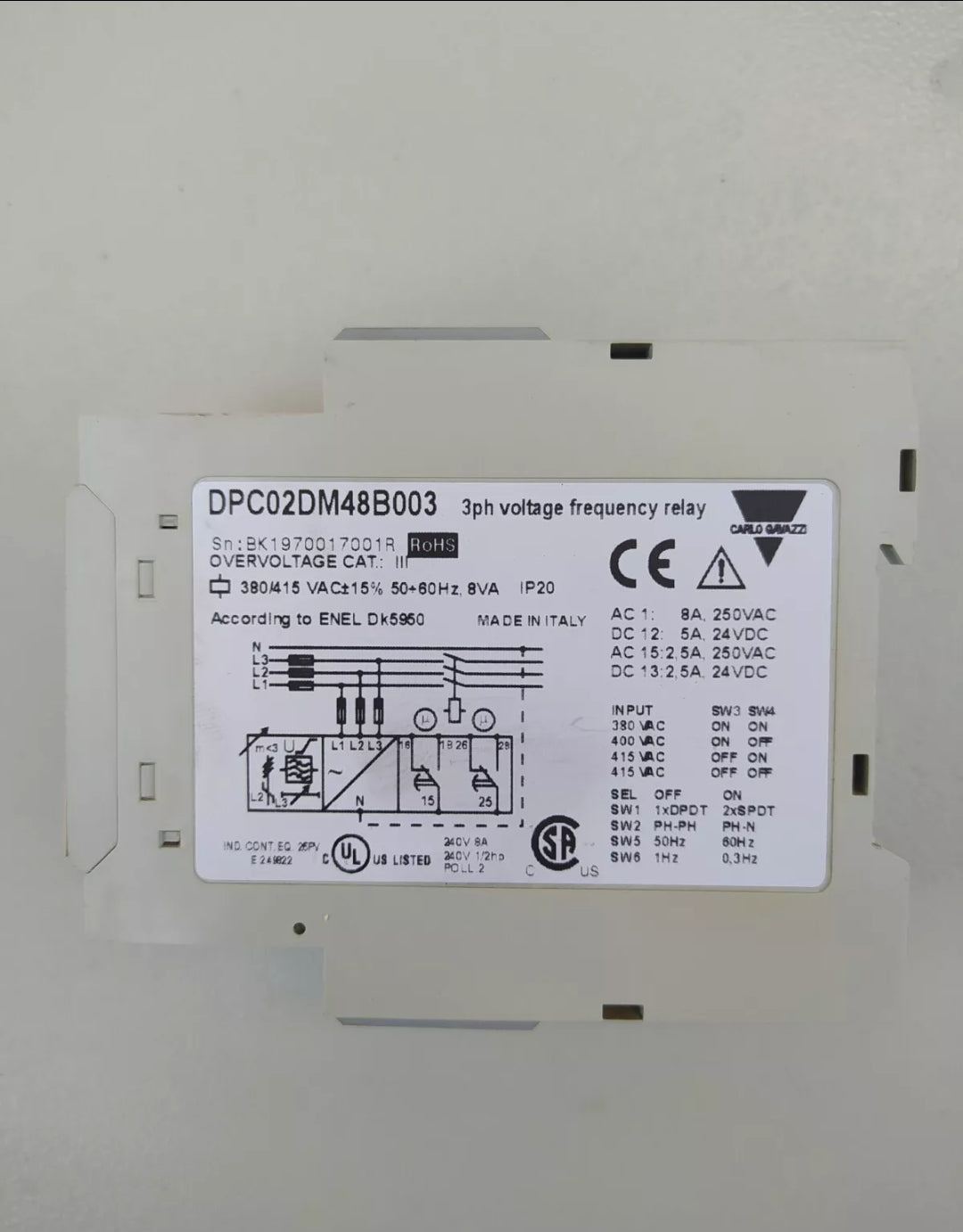 Carlo Gavazzi DPC02 DPC02 DPC02DM48B003 3-Phase Network Interface