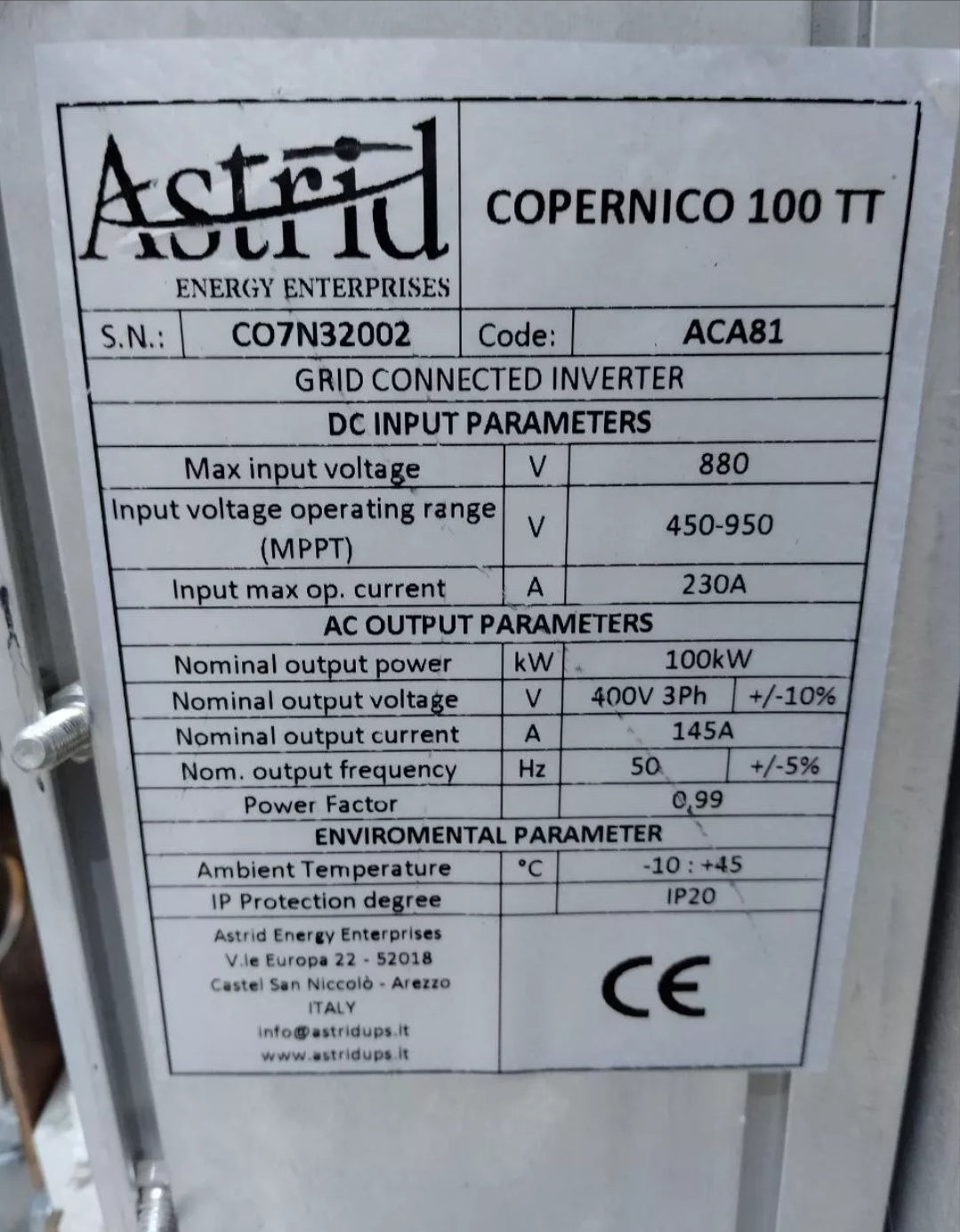 SCHAFFNER FN3359HV-180-28 ASTRID COPERNICUS 100TT FILTER