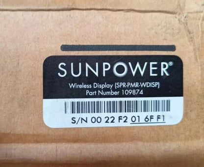 Monitoring SunPower Wireless Display SPR-PMR-WDISP 109874