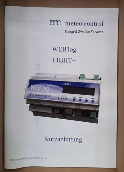 MONITORING SYSTEM LIGHT + analog weather control Delta web log