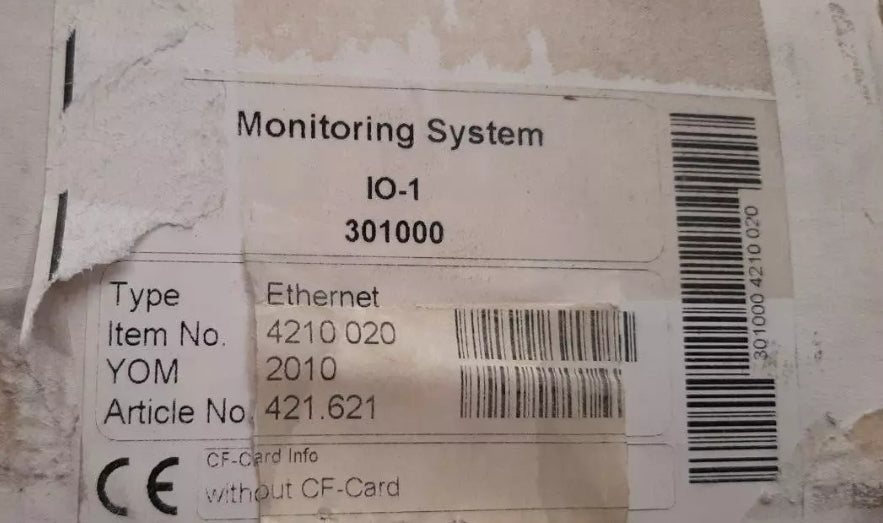 MONITORING SYSTEM IO-1 Ethernet Weather Control Web Log