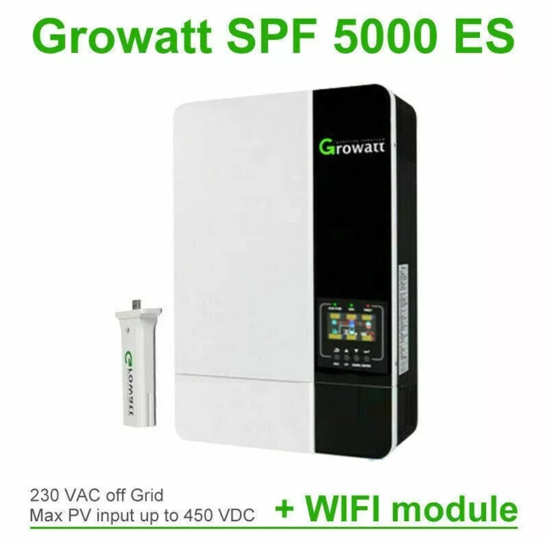 Growatt Inverter OFF-GRID SPF5000ES 5KW-48V Controller MPPT 100A