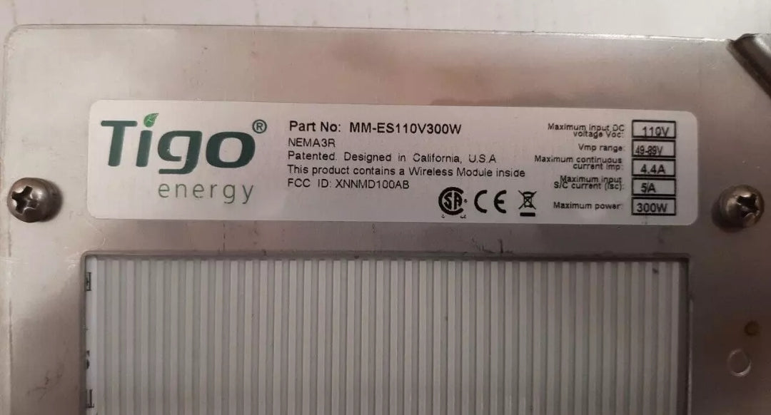 Tigo Energy MM-ES110V300W NEMA3R 110V Photovoltaic Panel Optimizers