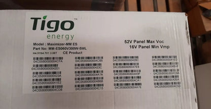 Tigo Energy MM-ES060V300W-5WL 1 SCATOLA=20 PC Ottimizzatori pannello fotovoltaico